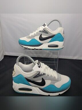 Nike Air Max Correlate 'White Turquoise Blue' Girls Size 5.5